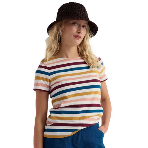 Seasalt Cornwall Sailor T-Shirt Quad Scallion Rosehip